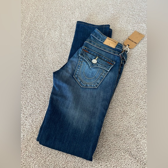 NWT True Religion Cora Straight Leg Jeans – Size 24 - Picture 10 of 11